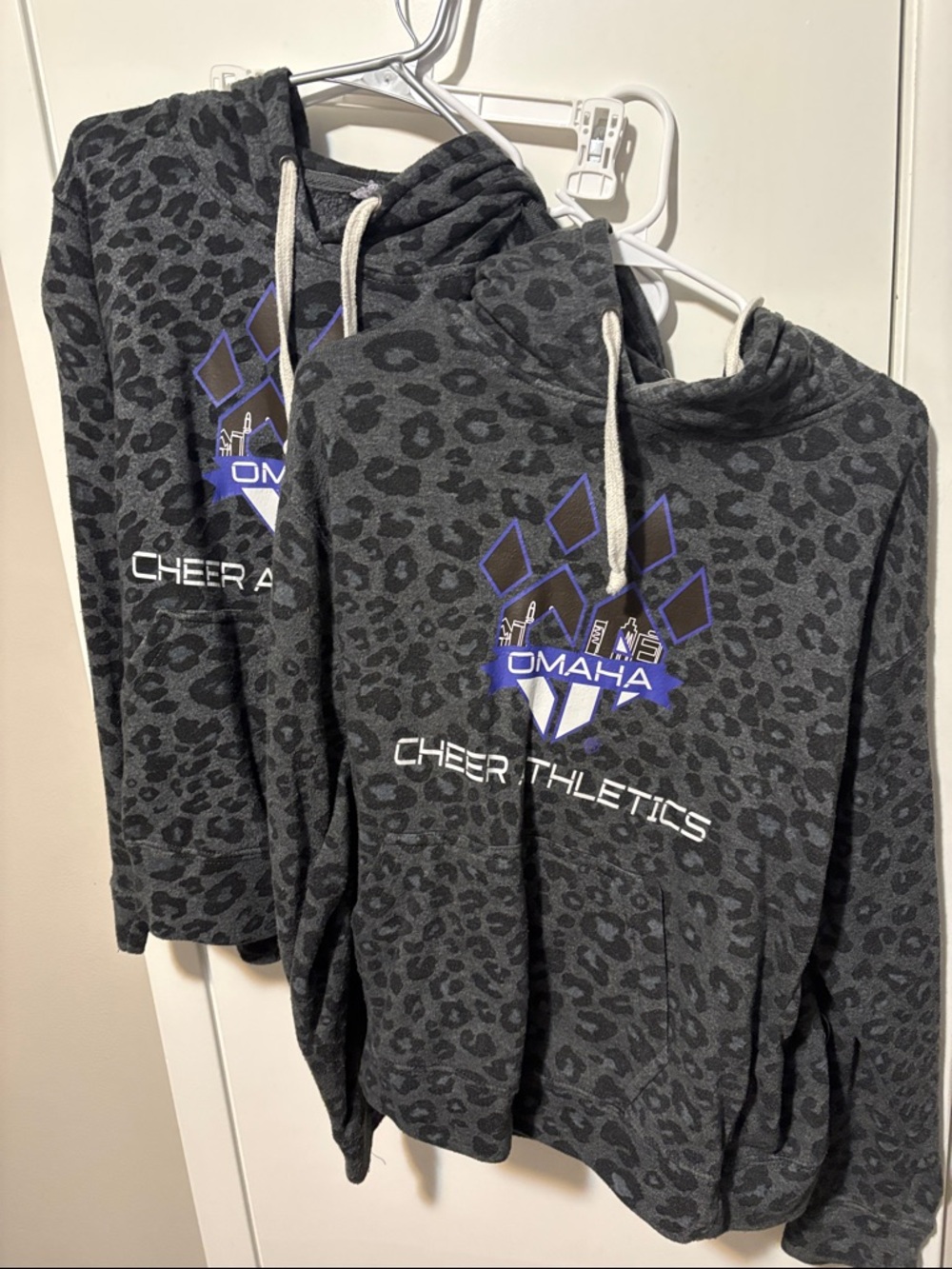 Charcoal Leopard Hooded Sweatshirt